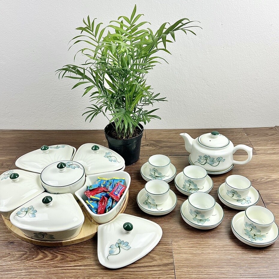 Khay Mứt Gốm Sứ Bát Tràng 2026 Mới Quà Tết 2026