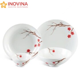 Bát Đĩa Minh Long Daisy Hồng Mai