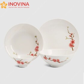 Bát Đĩa Minh Long Daisy IFP Hồng Đào