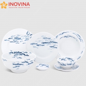 Bát Đĩa Minh Long Jasmine Cá Cơm Sương Mờ