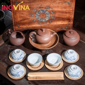 Bộ ấm trà An Thổ Túc Thổ Hoa Cao Cấp