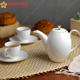 Bộ ấm trà Minh Long Anna Chỉ Vàng