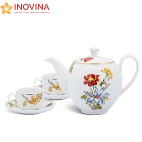 Bộ ấm trà Minh Long Camellia Cát Tường