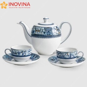 Bộ ấm trà Minh Long Camellia Văn Lang