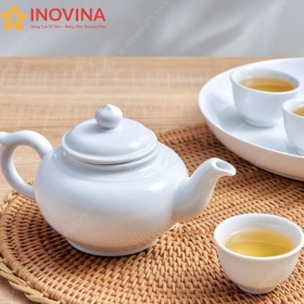 Bộ ấm trà Minh Long Misc Assortment Trắng