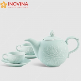 Bộ ấm trà Minh Long Sen Nổi