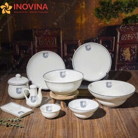 Bộ Bát Đĩa Bát Tràng Trơn