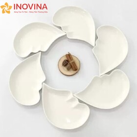 Bộ Bát Đĩa Hoa Mặt Trời Hình Trái Tim