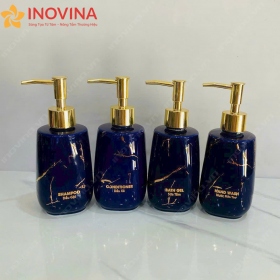 Bộ Phụ Kiện Nhà Tắm Gốm Sứ Dáng Tròn Cao Cấp