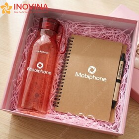 Bộ Quà Tặng 8/3 Bình Nước Và Sổ Tay