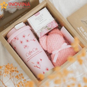 Bộ Quà Tặng 8/3 Ly Giữ Nhiệt, Trà Và Khăn Mặt
