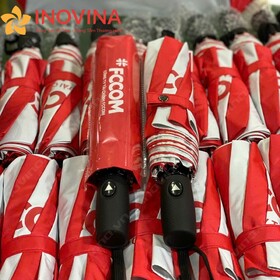 Dù Cầm Tay Cán bọc nhựa Chấm Bi Nút Bấm Tam Giác