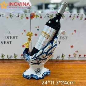 Giá Để Rượu Vang Gốm Sứ Chim Công