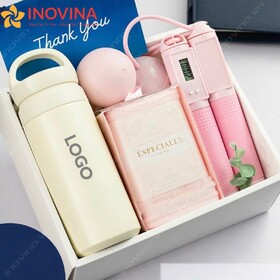 Giftset Bình Giữ Nhiệt, Dây Nhảy Thể Dục, Khăn Tay