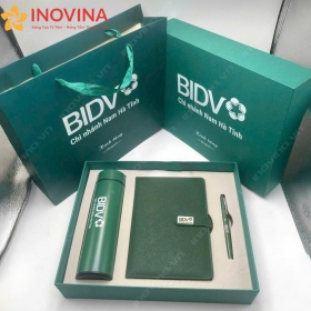Giftset Bình Giữ Nhiệt, Sổ Da Và Bút Ký