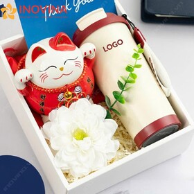 Giftset Bình Giữ Nhiệt Và Mèo Thần Tài