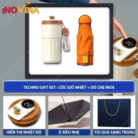 Giftset Ly Giữ Nhiệt Và Ô Dù
