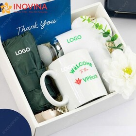 Giftset Ly Sứ, Dù Và Máy Massage
