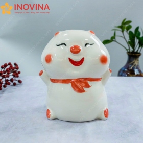 Heo Đất Tiết Kiệm Đeo Khăn Quàng