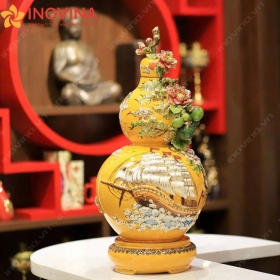 Hồ Lô Hút Lộc Thuận Buồm Xuôi Gió Đắp Nổi