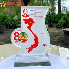 Kỷ Niệm Chương Pha Lê Bản Đồ VN