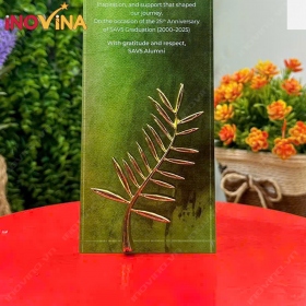 Lá Cọ Mạ Vàng 24K