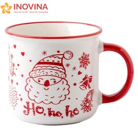 Ly Sứ Giáng Sinh Dáng Tách Cafe 350 ML