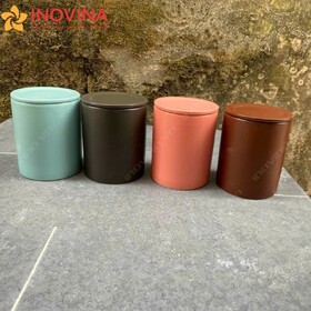 Ly Sứ Hình Chữ Nhật Không Quai Có Nắp Trơn