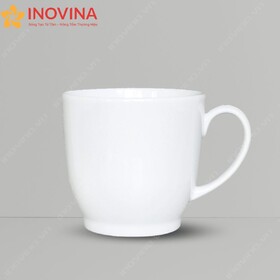 Ly Sứ Trắng Dáng Bầu Thấp