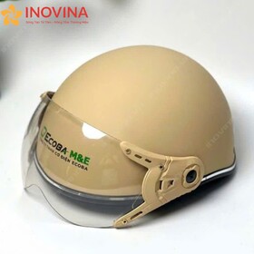 Nón Bảo Hiểm Nửa Đầu Có Kính Chắn Gió Bụi
