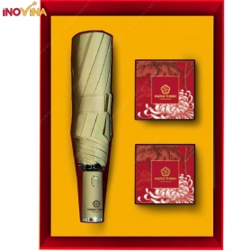 Quà Trung Thu Dù In Logo Và Bánh