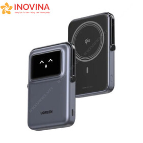 Sạc Dự Phòng Ugreen Uno Magnetic PB764 In Logo