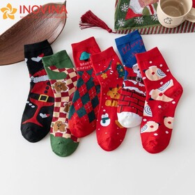 Tất/ Vớ Giáng Sinh Cổ Lửng Unisex