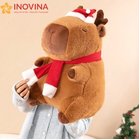 Thú Bông Capybara Giáng Sinh