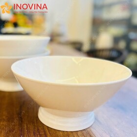 Tô Sứ Trắng Dáng Loe Miệng