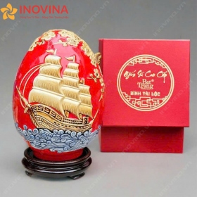 Trứng Tài Lộc Bát Tràng Thuận Buồm Xuôi Gió