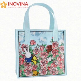 Túi Vải Tole Vuông Họa Tiết Dễ Thương Gấp Gọn