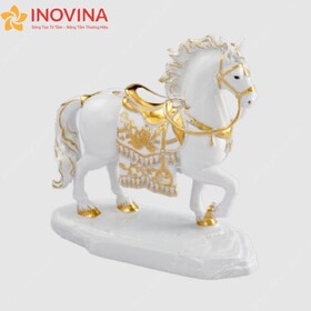 Tượng Bảo Mã Trang Trí Vàng