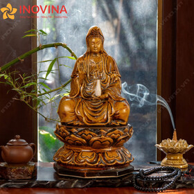 Tượng Bồ Tát Ngồi Đài Sen