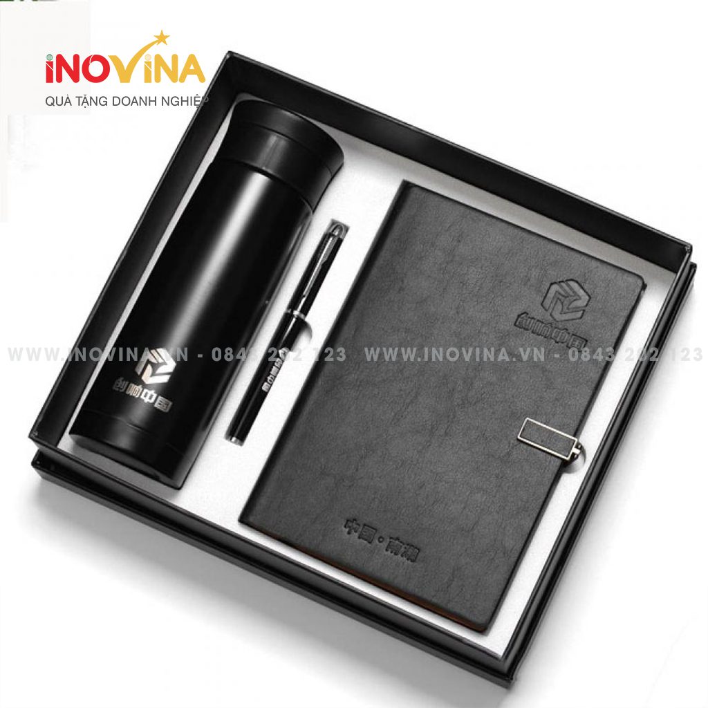 Bộ Quà Tặng Giftset Sổ tay Bút và Bình Giữ Nhiệt