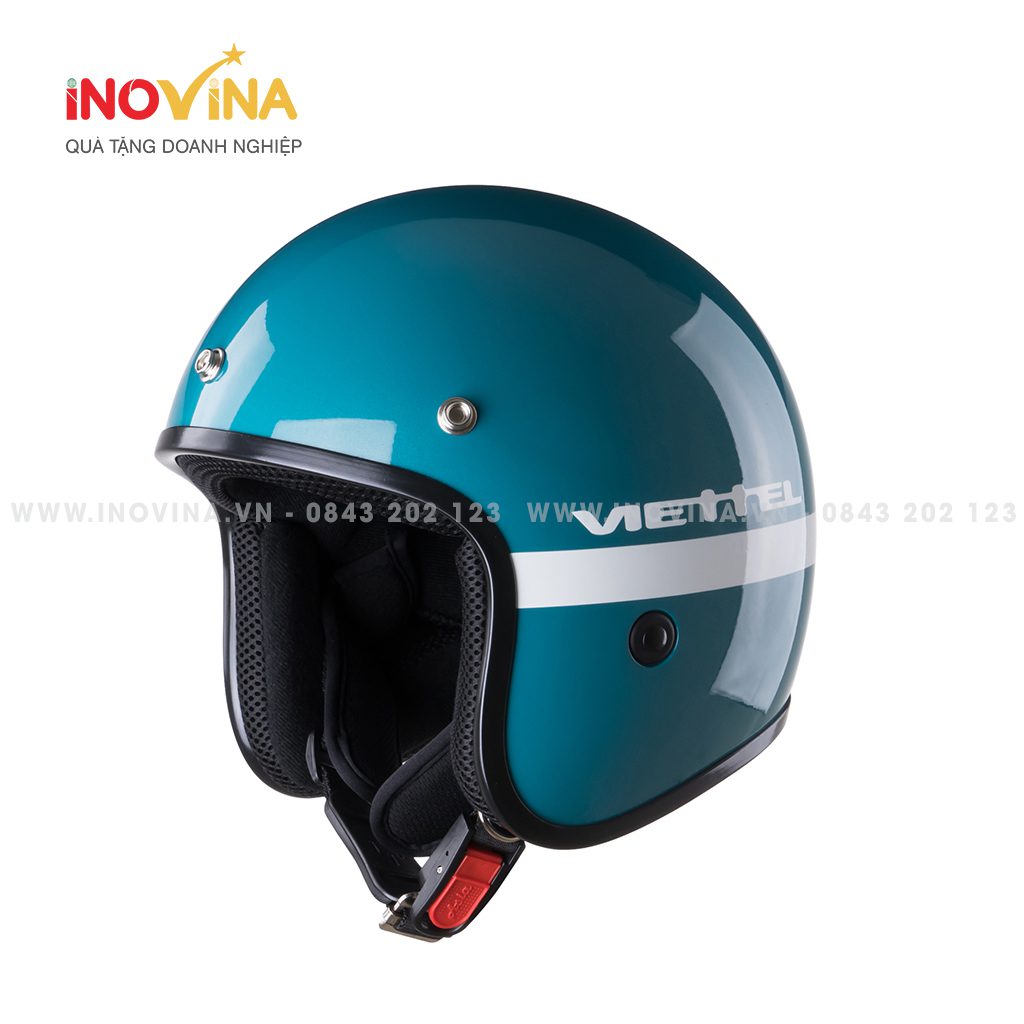 Mũ Bảo Hiểm 3/4 đầu in logo Viettel BH-0253124