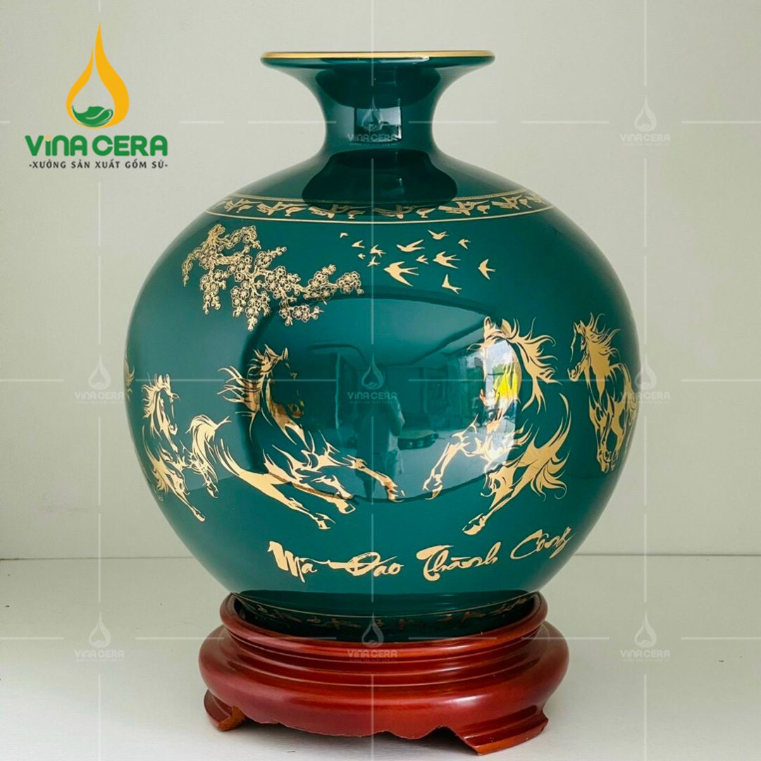 Bình Hút Lộc Vẽ Vàng Mã Đáo Thành Công
