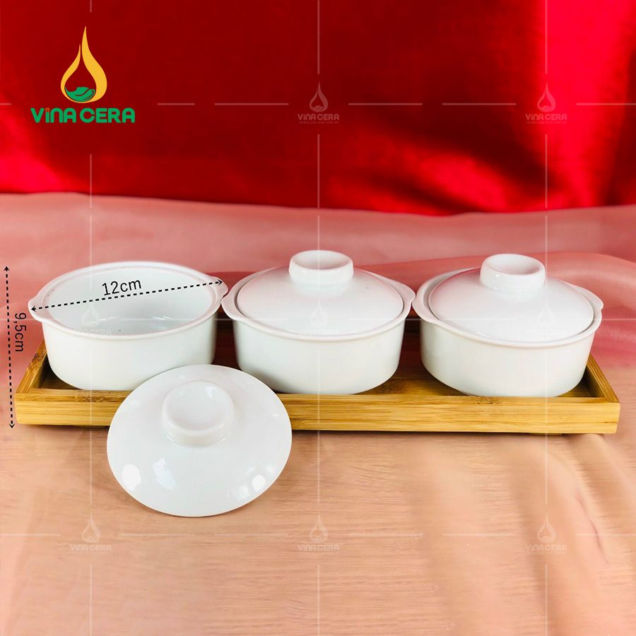 khay đựng mứt tết bằng sứ - Bộ 3 hủ (63)