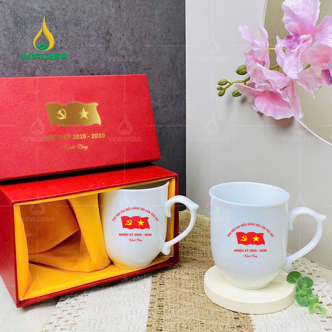 Ly sứ in logo Đại hội