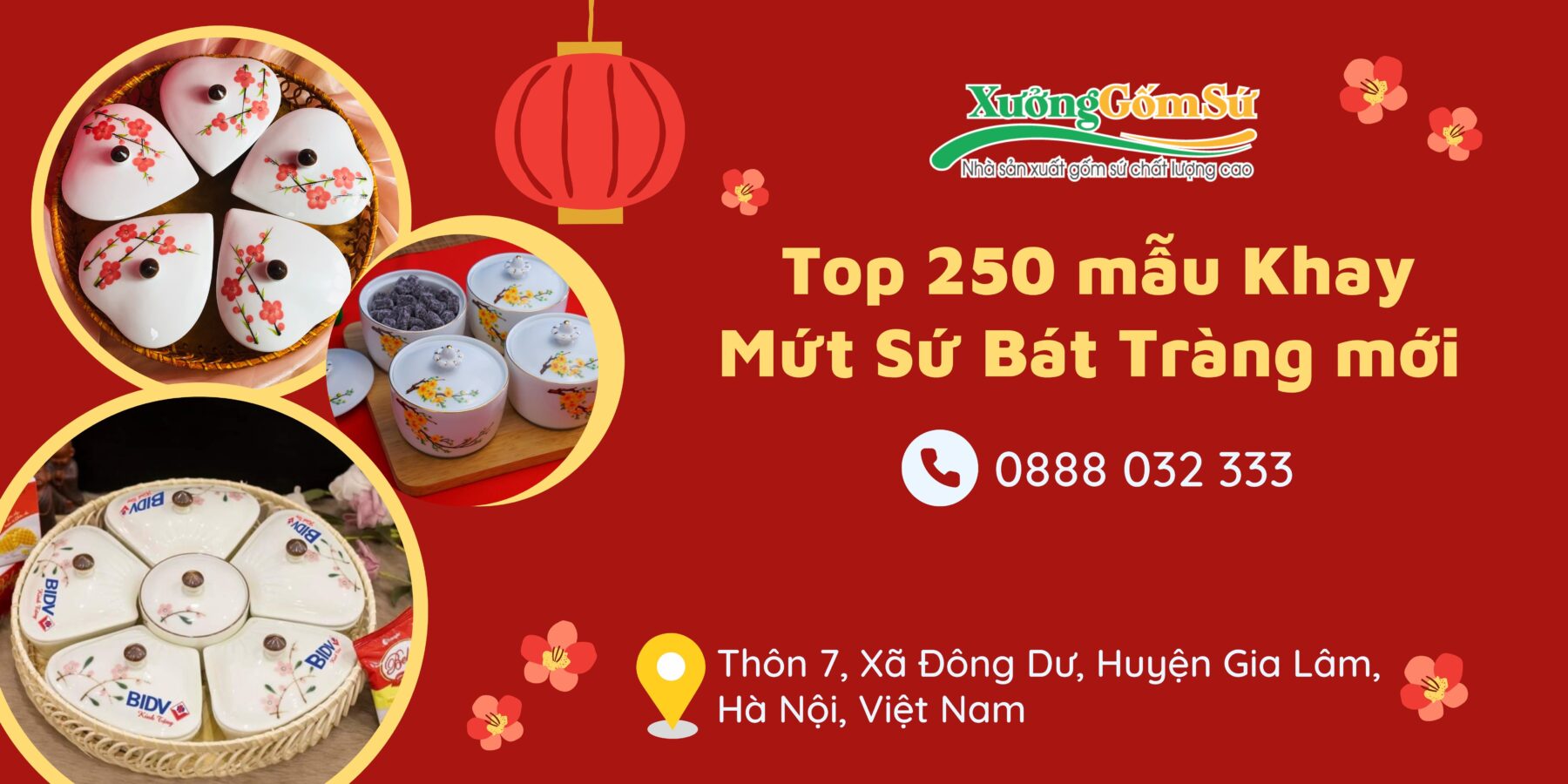 top 250 mẫu khay mứt sứ Bát Tràng mới